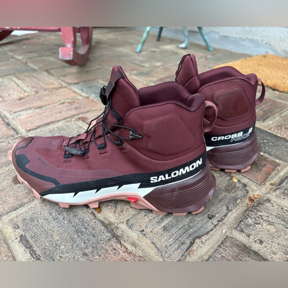 Salomon Cross Hike 2 Mid GTX Burgundy Hiking Boots